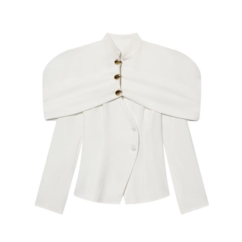 Womens Slim Fit Tailored Blazer Jacket