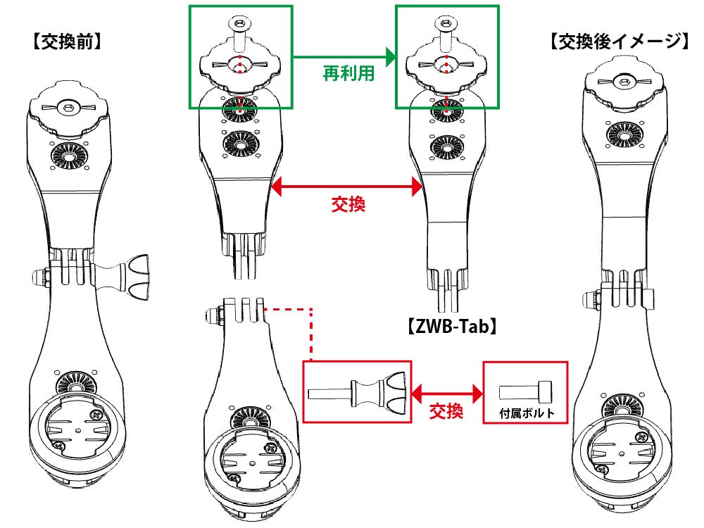 Indoor Workout Bracket Expansion Parts for Tablets parts separate indoor workout bracket [RecMount Plus] [ZWB-Tab] "Expansion only, required"