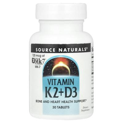Vitamin K2+D3, 30 Tablets