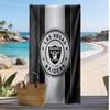 Asciugamano da Spiaggia Stampa Las Vegas Raiders Morbido Portatile Asciugatura Rapida?Asciugamano Asciutto Per Piscina Vacanza Estiva Sport all'Aperto