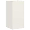 VidaXL Planter White 40x40x80 Cm Cold-rolled Steel, Flower Pot, Plant Stand, Raised Bed, Support of 860704