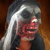 Halloween Party Horror Zombie Ghost Face Mask Latex Wig Bloody Demon Ghost Mask Terrifying