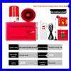 Industrial Fire Alarm System: Manual Emergency & Escape Alarm with One-Button Sound and Light for Factory Inspection.