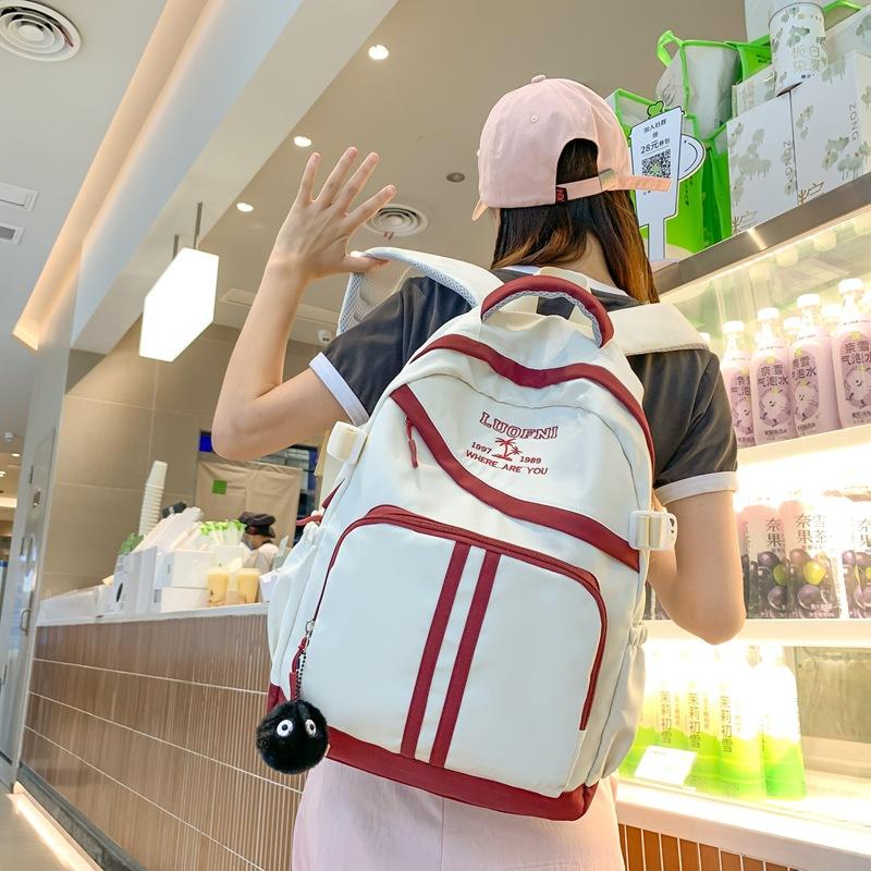 Backpack Korean Large Capacity College Student Schoolbag New Trendy Casual Fashion Backpack