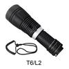 Scuba Diving Flashlight Waterproof Aluminum Alloy Floodlight Light Submarine for