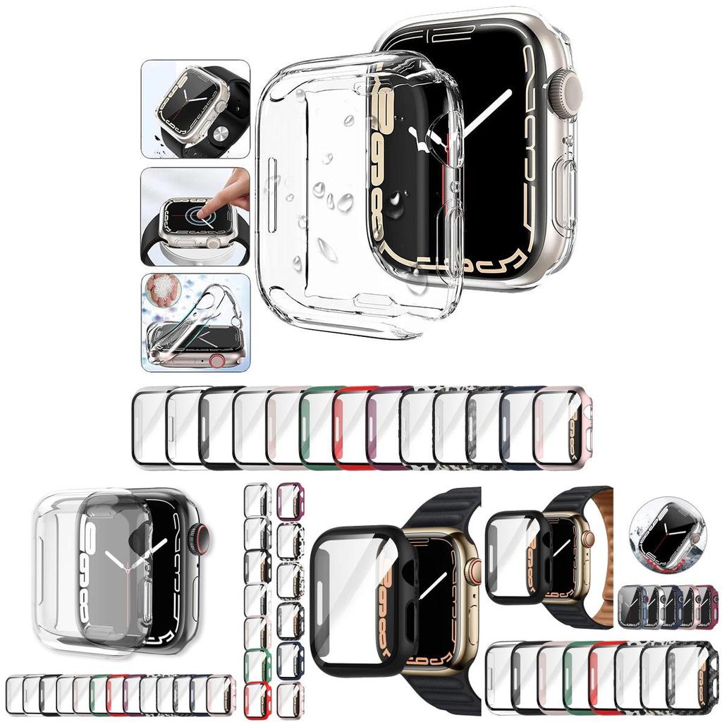 Durable Pc Case With Hd Clear Screen Protector For Apple Watch Protects Against Accidental Drops