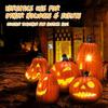 1pcs Scary Halloween Pumpkin Lantern Set Pumpkin Lamp Led Light Orange Halloween Decoration For Porch Front Door Party Supplies