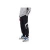 Li-Ning Fashion Series Logo Print Fleece-Lined Cuffed Knit Sweatpants Men Bottoms Black AKLSG51-3