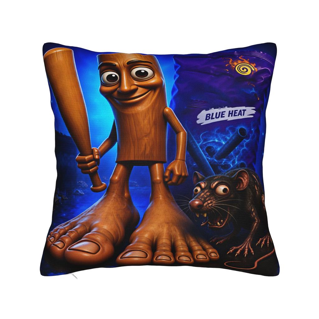 Tung Waving Hand Holding Pillow Case Square Pillow Cover Kawaii Pillowcases For Living Room Bed Chair