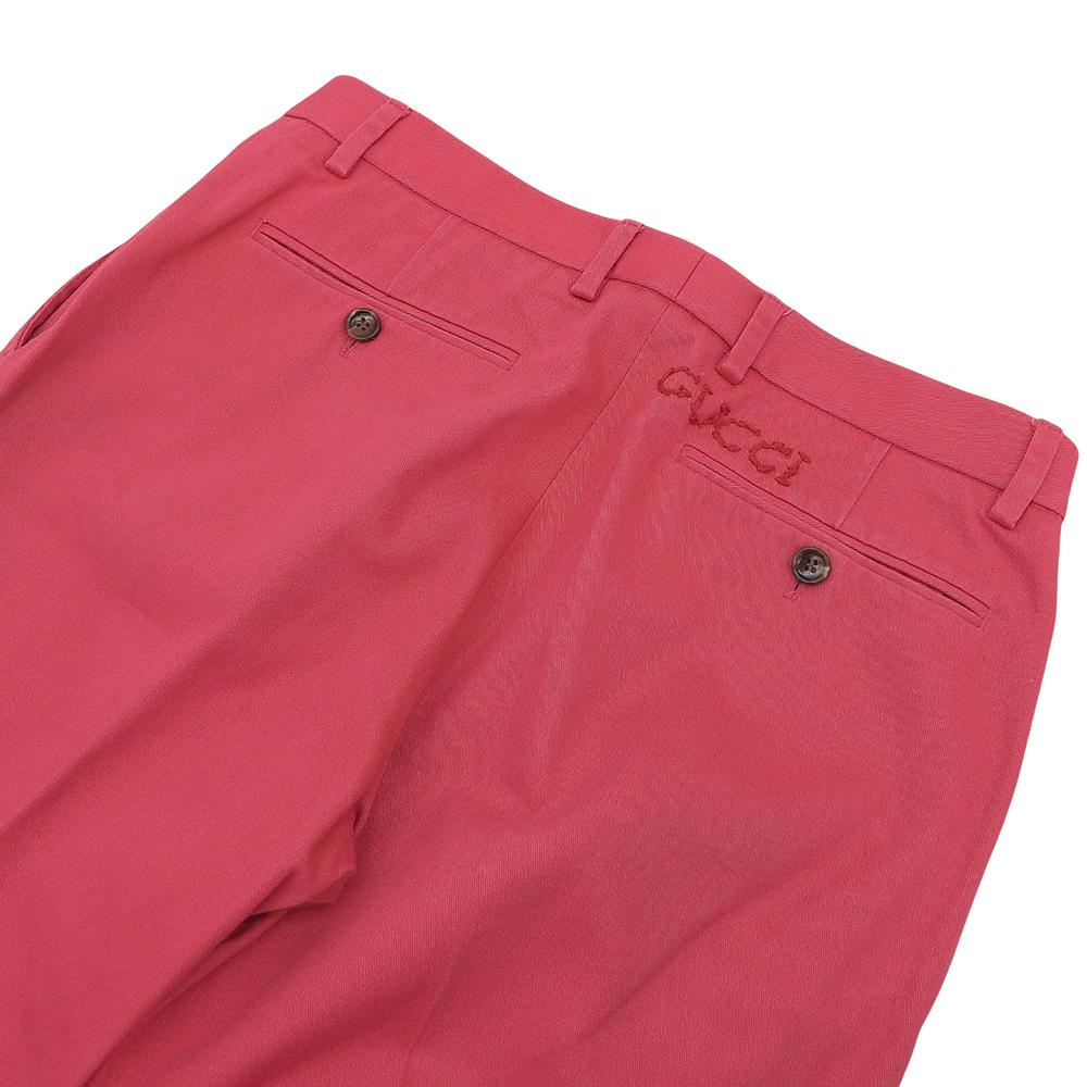 Gucci Men's Cotton Straight Pants, Pink, Size 46, 519546 Bottoms 46 pinkUsed