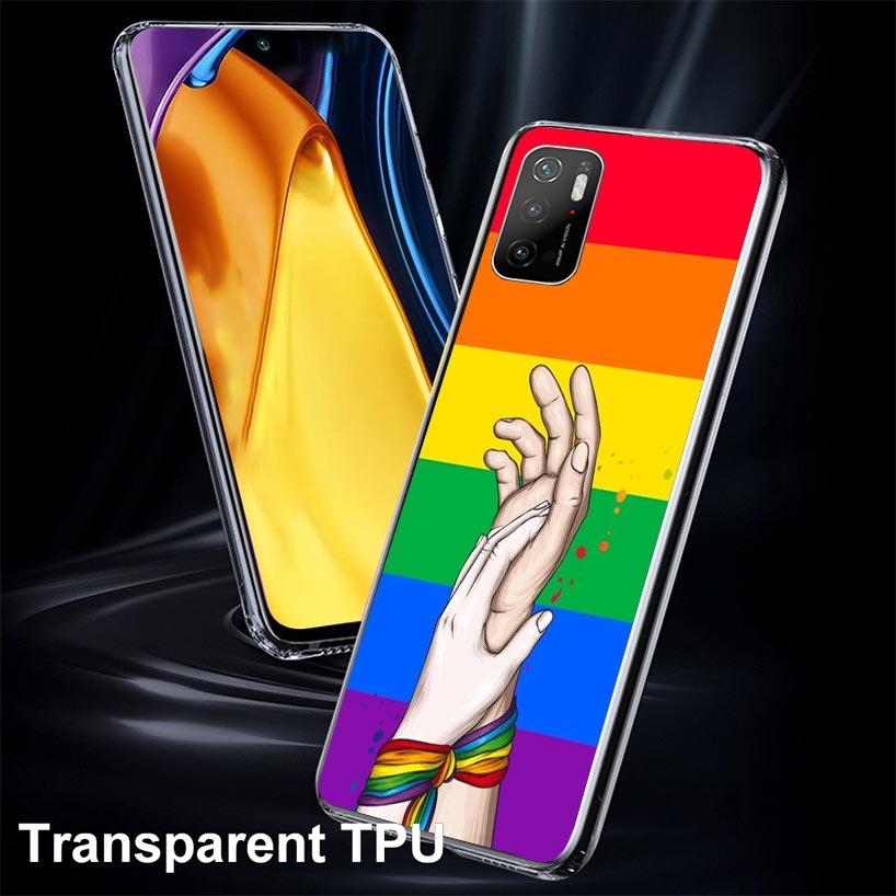 Love Is Love LGBT Rainbow Case Phone Cover for Xiaomi Redmi Note 10 9 9S 8 8T 7 5 Pro Mi 12T 11T 10T 9T 12 11 Lite A3 A2 Trend F