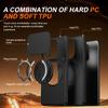Sliding Camera Lens Protection Armor Case For Redmi Note 14 4G 5G Metal Ring Stand TPU Frame Hard Plastic Phone Cover Fundas