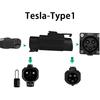 EVqiaoyi NACS zu Typ1 EV-Adapter 50A 11KW von Tesla-Säule zu Typ1-EVs EV-Schnellladekonverter für US-Standardautos
