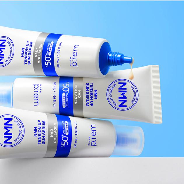 Make P:REM NMN Tension Up Sun Serum 50ml – Firming & UV Protection Care