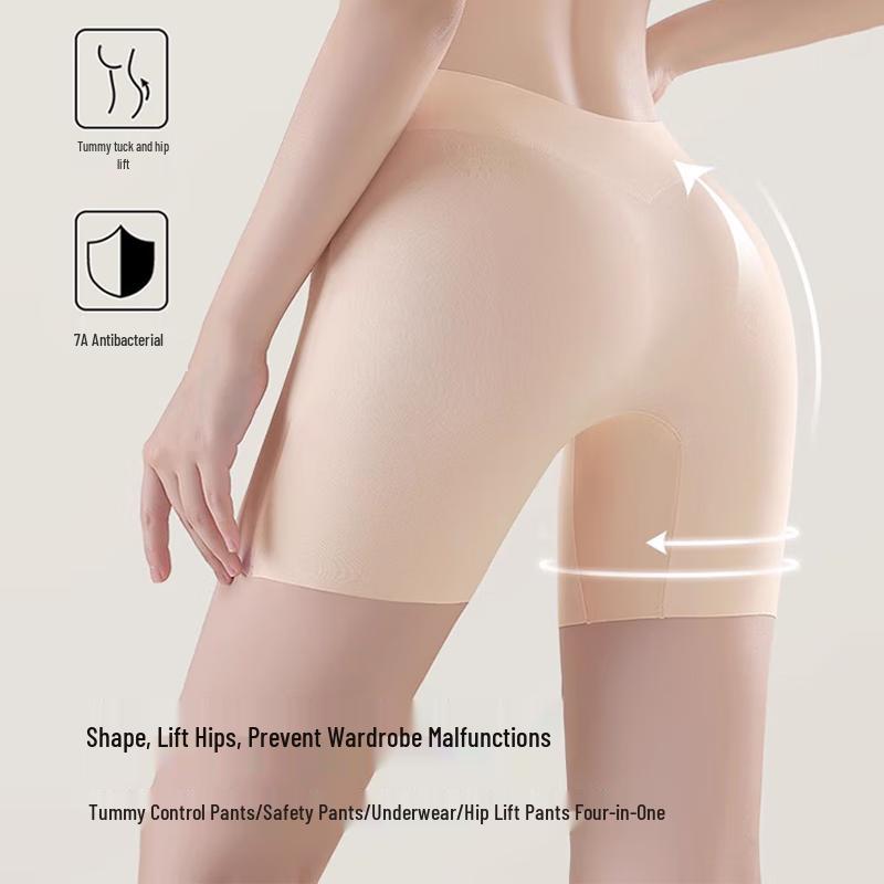 FitonTon Women's High-Waist Tummy Control Safety Briefs (2-Pack)