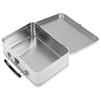 Metal Tin Storage Box Vintage Tinplate Keepsake Case Lock Handle for Candy Cookies Tea Money Jewelry Wedding Party Home Decor