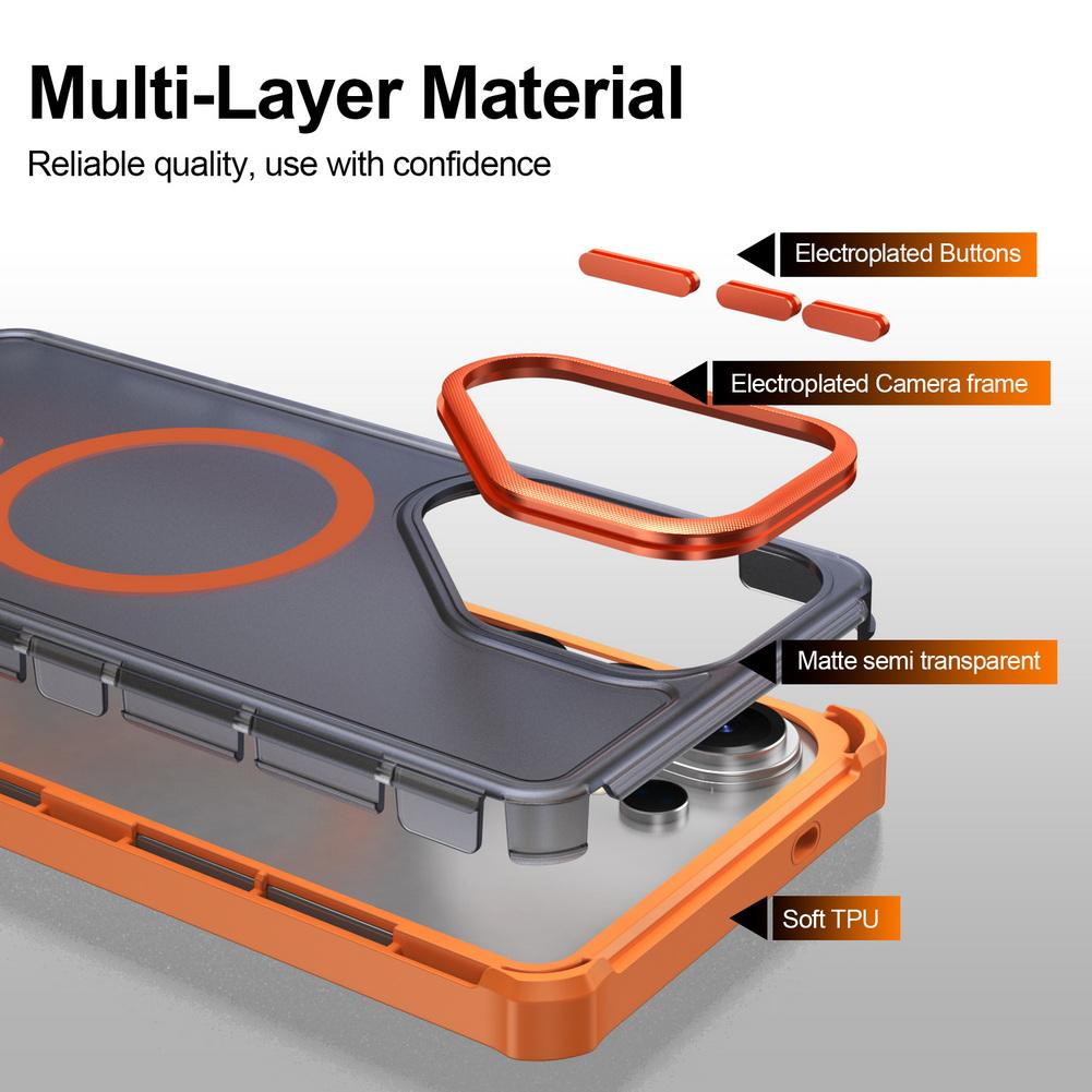 Corner-reinforced Drop-proof Matte Case For Samsung Galaxy S26 Ultra S26 Plus S25 FE S24 + S23 ultra Magnetic Ring Protect Cover