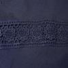 ZANZEA Women Lace Patchwork Casual Turn Down Collar Loose 3/4 Sleeve Blouse