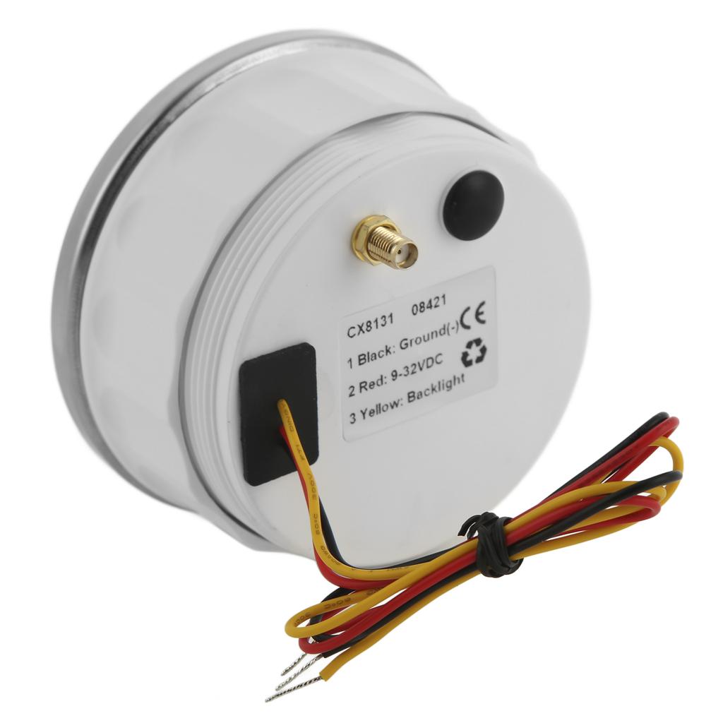 3.3in GPS Speedometer 0‑200KMCelsiusH Speed Gauge with Backlight IP67 Waterproof for Car Marine Boat Yacht