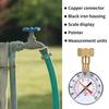 Home Water Pressure Test Gauge 0-200 PSI Water Pressure Gauge Hose Bib 3/4 Inch Thread Meter Tool For Yard Home Lawn Kitchen