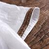 Chinese Style Disc Buckle Imitation Linen Short-sleeved T-shirt Men's Thin Casual Folds Old Cotton Imitation Cotton and Linen Men's T-shirt