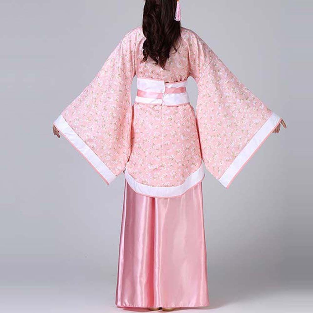 Stage Costumes Chinese Hanfu Skirt Flower Embroidery Chinese Costume Chinese Ancient Dress  Outdoor
