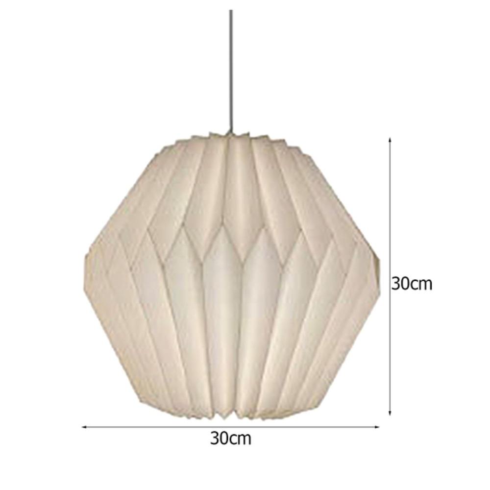 Nordic Modern Art Decoration Paper Origami Lantern Hanging Ceiling Pendant Light Lamp Shade