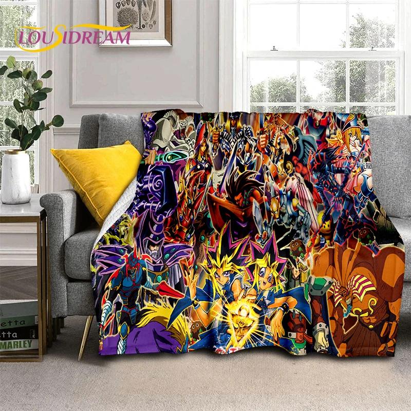 29 Style Yu-Gi-Oh Blue Eyes Dragon Monster Gold Card Cartoon Game Soft Blanket,Soft Throw Blanket for Home Bedroom Bed Sofa Gift