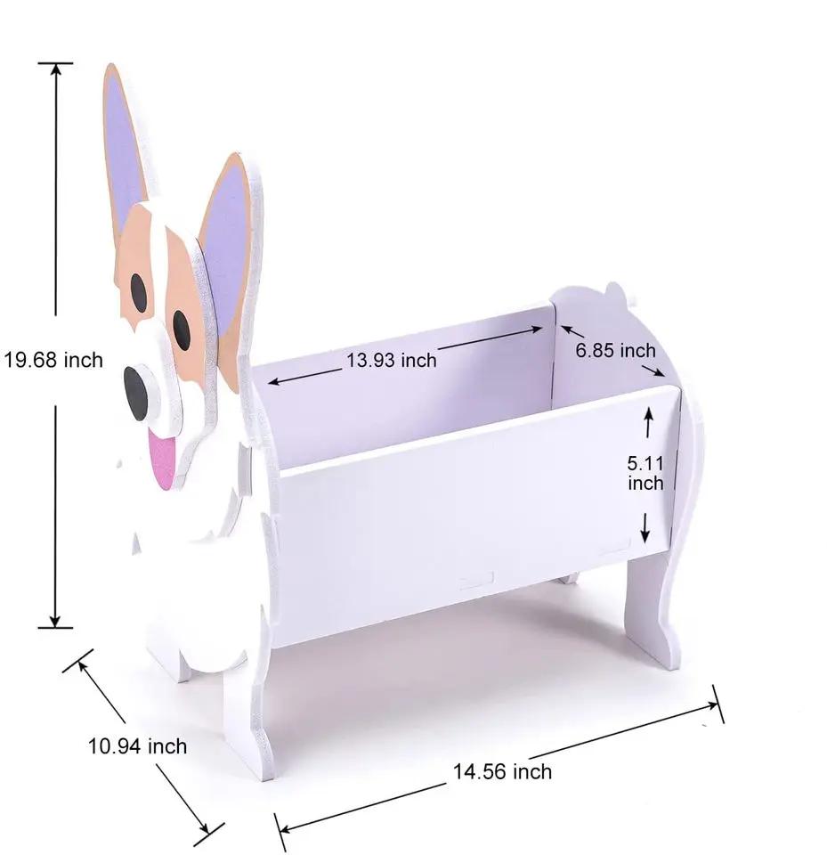Nowa Doniczka Ogrodowa Pies Sadzarka Sznaucer Buldog Pudel Corgi Yorkshire Doniczki Ogrodowe DIY Sadzarka z PCV Kreskówka Dekoracja Domu