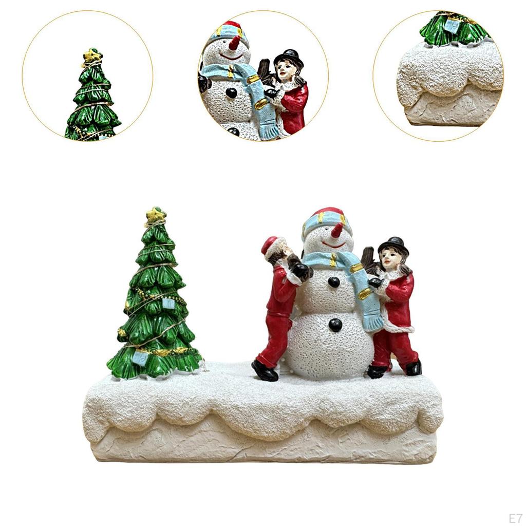 Christmas Figurine Nightlight Table Lamp for Home And Office