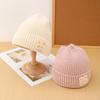 Korean Style Autumn and Winter Label Rabbit Woolen Hat for Women with Velvet and Thickening To Keep Warm Fashionable Knitted Hat Cold Hat
