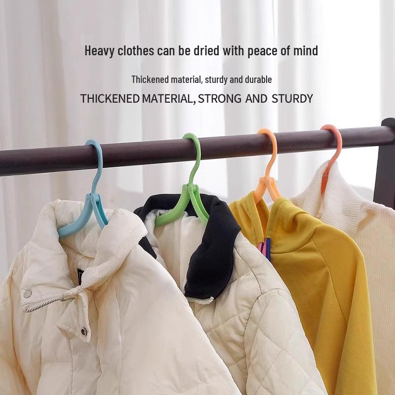 Portable Multifunctional Folding Clothes Hanger for Travel, Dorm, & Home – No Trace Drying Solution