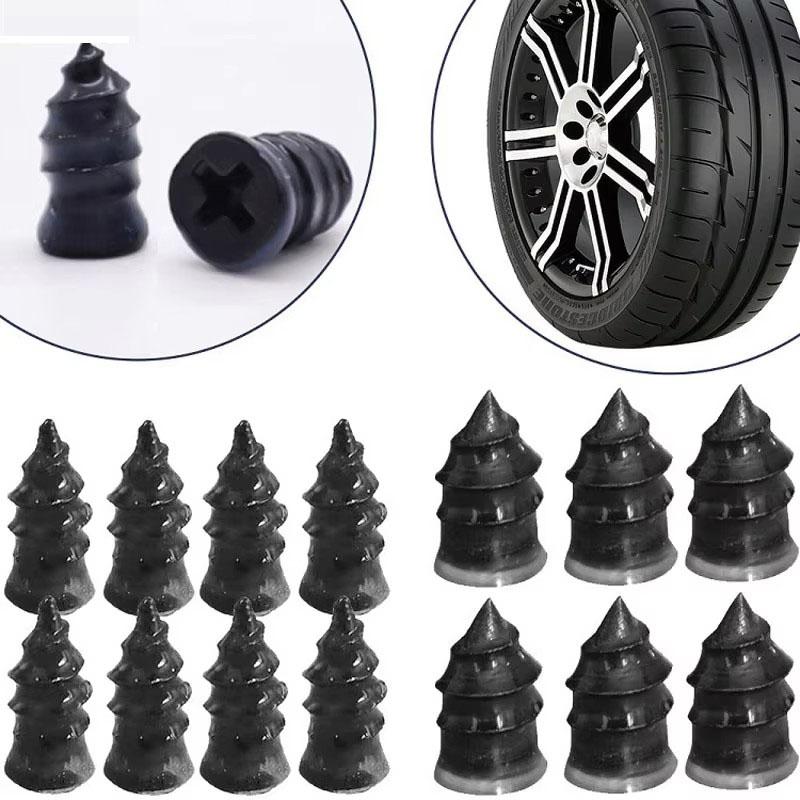 Motorcycle E-Bike Tubeless Tire Repair Kit Mushroom Head Puncture Plug Sticks Quick Permanent Fix Tool for Puncture 10/30 Pcs