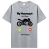 My Motorcycle Is Calling And I Must Go Funny Motorcyclist T-Shirt Normal Cotton Men's Tshirt Hip Hop Tops Tees New T Shirt