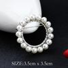 Spilla Corona di Perle e Strass di Cristallo Coreano - Spilla Versatile per Sciarpe da Donna con Spedizione Gratuita