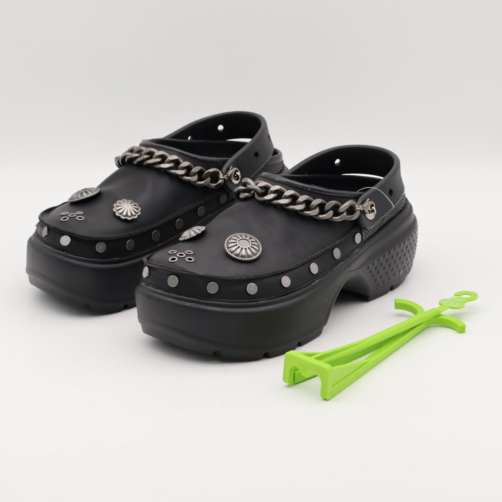 210688-001 crocs Сабо Stomp с украшениями Черный 4