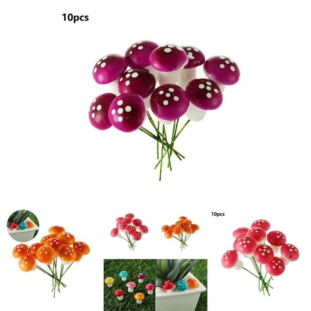 High-quality Colorful Mushroom Ornaments For Beautiful Miniature Landscaping