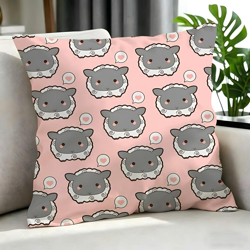Cartoon ssheep Cushion Cover Cushion Cover Set Pcs x x x Pillowcase Decorative Sofa Home Decor