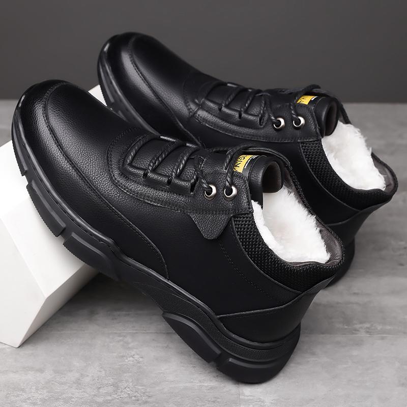 

Модные нескользящие теплые зимние ботинки Удобные ботинки для прогулок на открытом воздухе для мужчин Модные кроссовки Новые мужские зимние ботинки Низкие повседневные ботинки 44