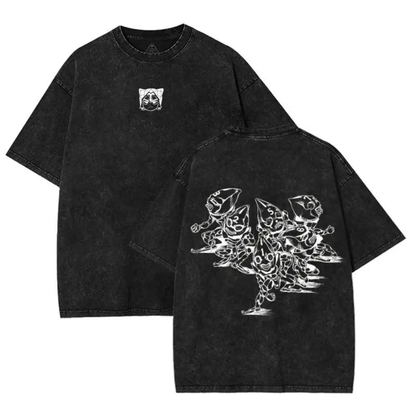 Adventure T Shirt For Men's Clothing Gothic Fashion Y2k Washed Oversized T-shirt Short Sleeve Cotton Tees Tops