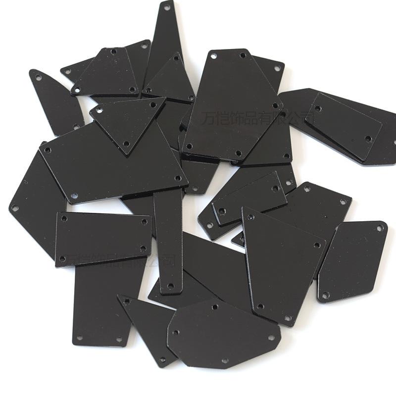 Acrylic Hand Seam Drill, Flat Bottom Special-Shaped Mirror Diy Clothing Decoration Jewelry Mirror Accessories Seam Drill