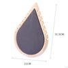Drop Shaped Necklace Display Stand Wooden Organizer Jewelry Holder Hanger for Showroom Countertop