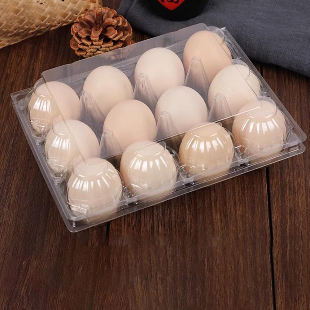 Farm Egg Display Case Secure Fasteners Egg Container Reusable Plastic Egg Cartons for Home Ranch Market Display Bulk for Farm