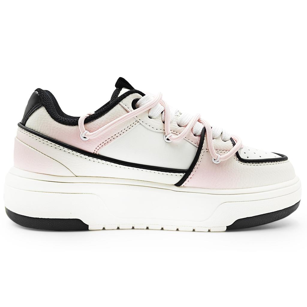 MLB Chunky Liner Abrasion Resistant Low top Skateboard Shoes Unisex Light Pink 3ASXCA12N-50WHS(Team1284- 2)