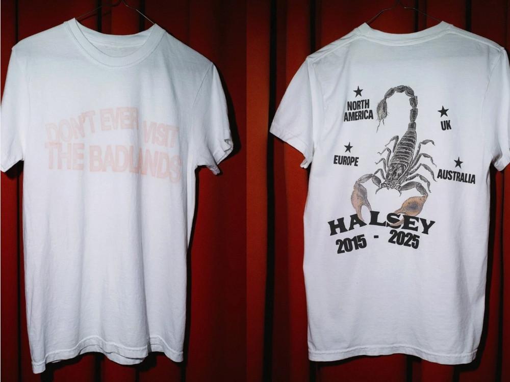 Halsey Back To Badlands Tour Reprint Tshirt Unisex T-Shirt XL