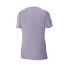 Fila Fitness Classic Minimalist Basic Solid Color Sports Training Versatile Breathable Short Sleeve T-Shirt Women Tops Clematis-Purple A51W621104FPU