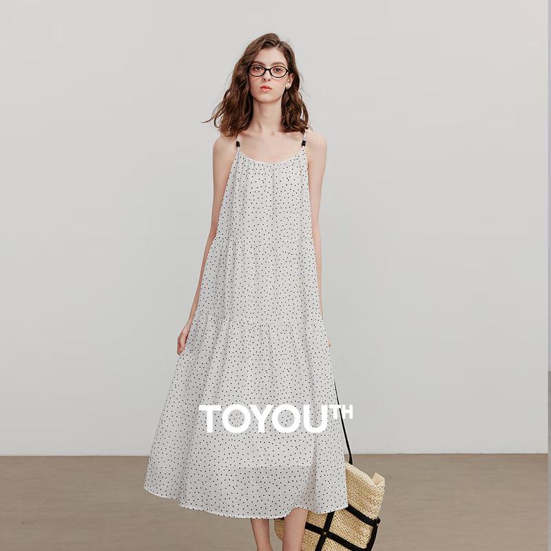 

Женское платье-сарафан А-силуэта в горошек Chuyu 2025 L