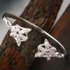 Bangle Crystal Stone Cubic Zirconia Elf Princess 925 Sterling Silver Charm Bracelet Movie Jewelry Women Gift