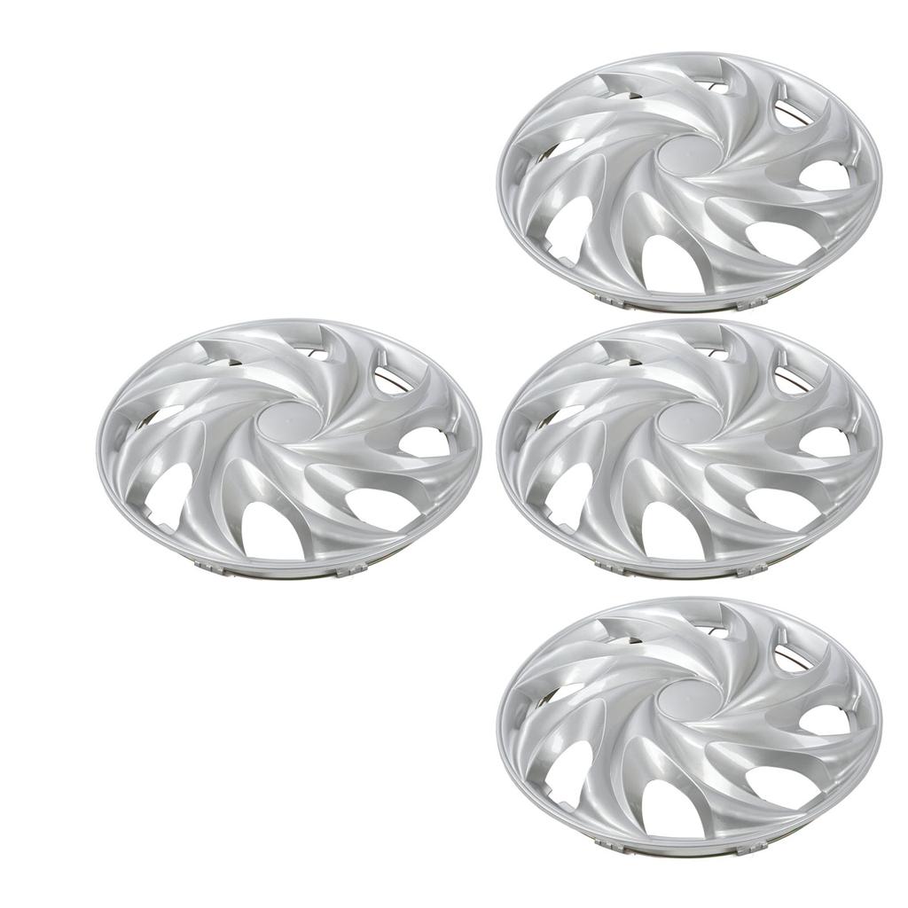 4 Pcs 14 Inch Wheel Hub Cap Universal Fit Silvery Wheel Hub Rim Cover for Cars Trucks Vans