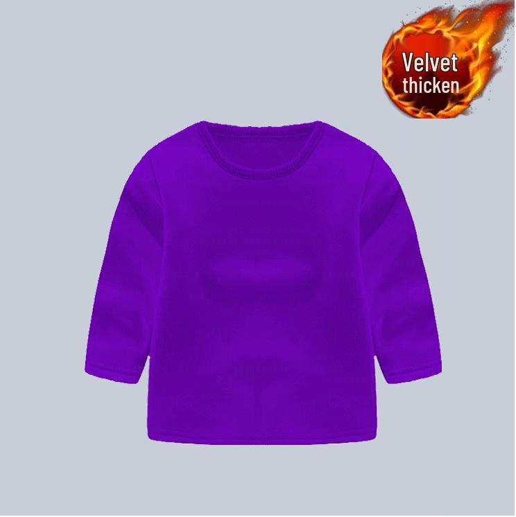 Kids' 2024 Cotton High Neck Long Sleeve T-Shirt – Cozy, Trendy Autumn/Winter Base Layer for Boys & Girls.